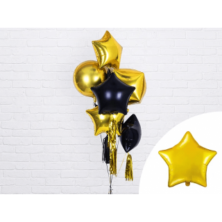 Foliový balónek Hvězda - zlatá barva, 48cm (zn. PartyDeco)