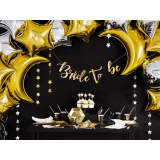 Foliový balónek Hvězda - zlatá barva, 48cm (zn. PartyDeco)