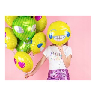Fóliový balónek Smajlík SMILE, 45cm (zn. PartyDeco)