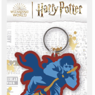 Klíčenka gumová Harry Potter na koštěti