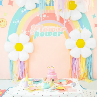 Party KLOBOUČKY, pastelové barvy se zlatým lemem - set 6ks (zn. PartyDeco)