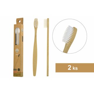Bambusový zubní kartáček ECO friendly set 2ks