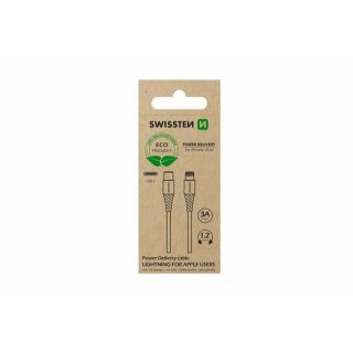 Datový kabel USB-C / Lightning 1,2 m, bílý (ECO BALENÍ)