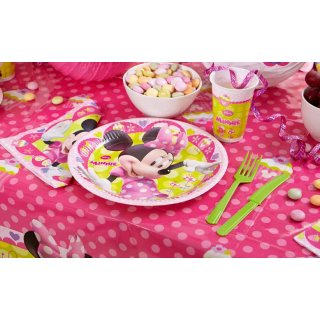 Papírové talířky Minnie Mouse, velikost 23 cm, set 8ks (zn. Procos)