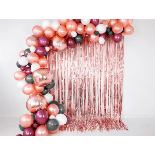 Latexový balónek metalický, rosegold barva, velikost 30cm (zn. StrongBalloons)