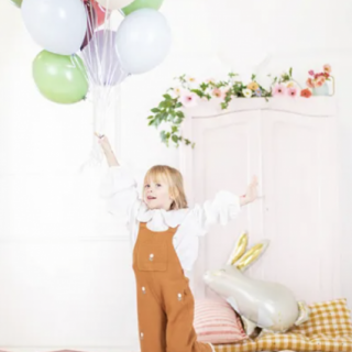 Balónky "Strong ballons" 30 cm, pastelově světle mlhavá modrá