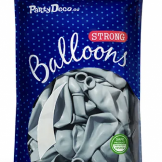 Balónky "Strong ballons" 30 cm, pastelově světle mlhavá modrá