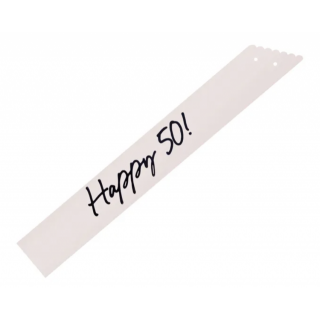 Narozeninová šerpa “Happy 50” KRÉMOVÁ