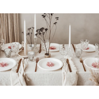Papírové ozdoby Květiny, světle růžová - set 12ks (zn. PartyDeco)