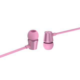 SWISSTEN Stereo sluchátka s mikrofonem YS500 METAL DYNAMIC - růžová barva