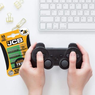 JCB nabíjecí tužkové baterie 4x AA nimh/r06, min.1 200mAh, přednabitá, blistr 4ks