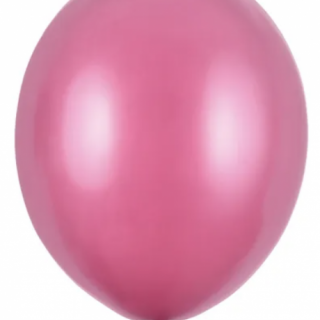Balónky "Strong ballons" 30cm, metalická teplá růžová