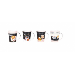 Hrnek COFFEE 350ml keramika 4 různé motivy