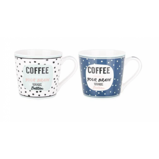 Hrnek COFFEE 380ml keramika, 2 motivy