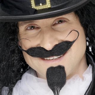 Knírek mušketýrský - černý (zn. BOLAND)