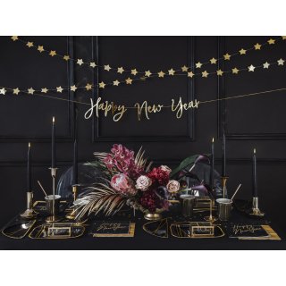 Svíčka kónická, černá barva, délka 24cm, 1ks (zn. PartyDeco)