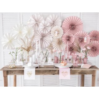 Svíčka kónická, rosegold metalická, délka 24cm, 1ks (zn. PartyDeco)