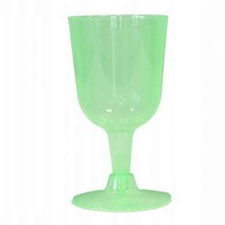 Plastové skleničky na víno, 160ml x 4ks, zelené
