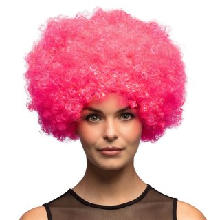 Paruka AFRO - růžová barva (zn. BOLAND)