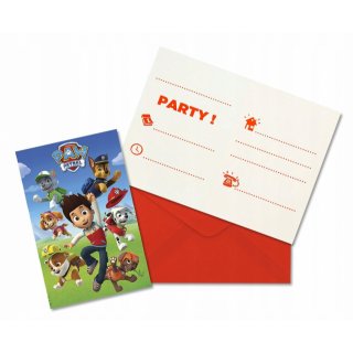 Pozvánky na oslavu Tlapková Patrola / Paw Patrol, set 6ks (zn. Procos)