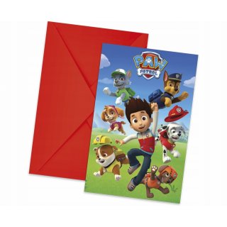 Pozvánky na oslavu Tlapková Patrola / Paw Patrol, set 6ks (zn. Procos)
