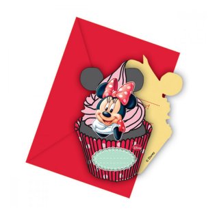 Pozvánky na oslavu Minnie Mouse, set 6ks (zn. Procos)