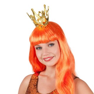 Princeznovská korunka Amy - plastová, zlatá barva (zn. BOLAND)