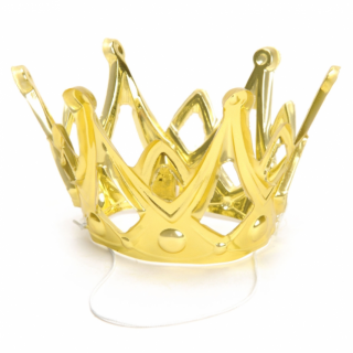 Princeznovská korunka Amy - plastová, zlatá barva (zn. BOLAND)