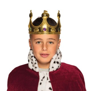 Královská koruna, dětská, zlatá barva (zn. BOLAND)