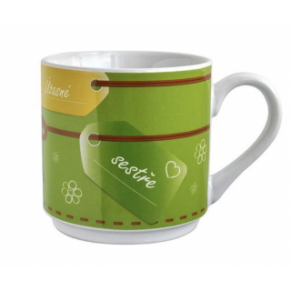 HRNEK DÁRKOVÝ, SESTRA, KERAMIKA 500ML