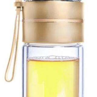 LÁHEV S DVOJ.STĚNOU BOROSIL.SKLO 18,5CM 165ML+90ML