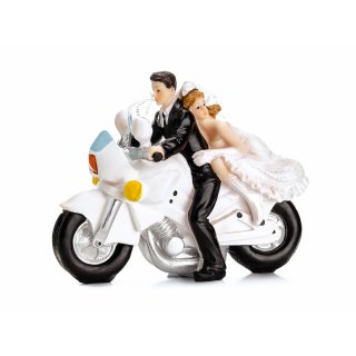 Figurka, novomanželé na motorce 2 (zn. PartyDeco)