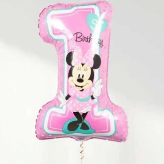 Fóliový balónek ČÍSLICE 1 - Minnie Mouse, velikost 48x71cm (zn. Anagram)