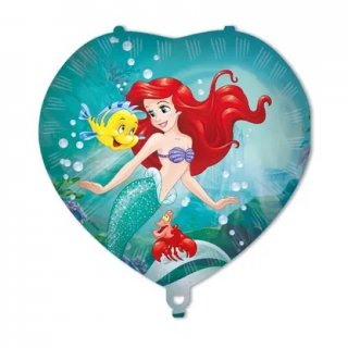 Srdce - Ariel DISNEY 46cm fóliový balónek a závaží