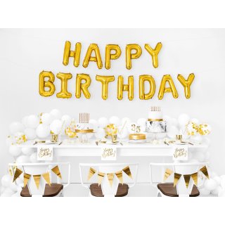 Narozeninové svíčky úzké, délka 6cm, zlatá barva - set 6ks (zn. PartyDeco)