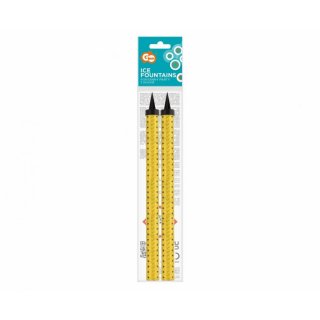 Dortová fontána - zlatá barva, délka 25cm - set 2ks (zn. Godan)