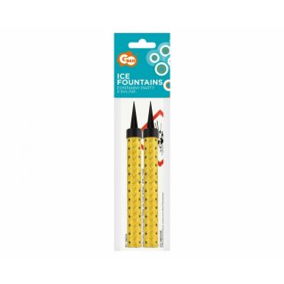 Fontána na dort, zlatá barva, délka 12cm - set 2ks (zn. Godan)