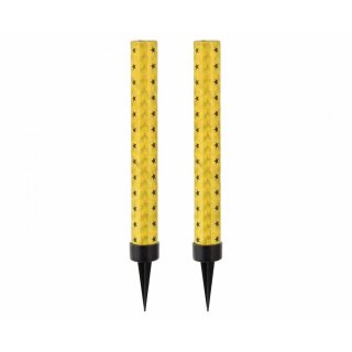 Fontána na dort, zlatá barva, délka 12cm - set 2ks (zn. Godan)