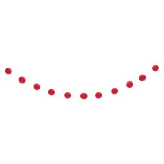 Girlanda papírová - červené koule 2.13m