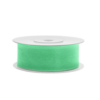 Stuha šifónová, mátová, 2.5cm/25m (zn. PartyDeco)