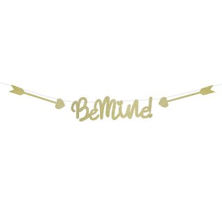 Banner "Sweet love-be mine", zlatý