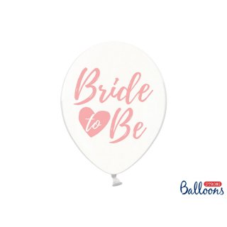 Balónek "Bride to be", svatební s růžovým nápisem