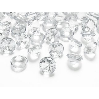Diamantové konfety, bezbarvé