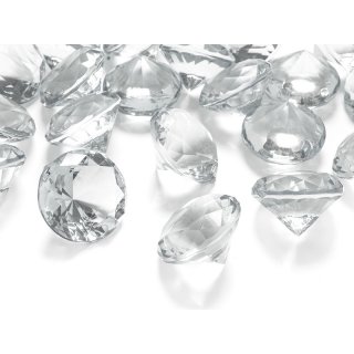 Diamantové konfety, bezbarvé, velké
