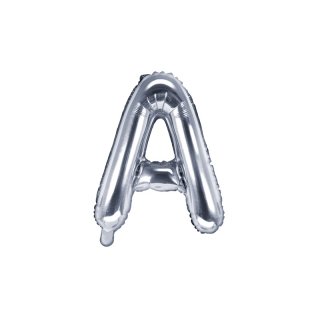 Foliový balonek, písmeno "A", stříbrný