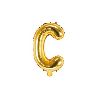 Foliový balonek, písmeno "C", zlatý