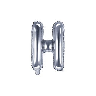 Foliový balonek, písmeno "H", stříbrný