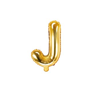 Foliový balonek, písmeno "J", zlatý