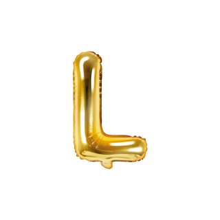 Foliový balonek, písmeno "L", zlatý