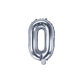 Foliový balonek, písmeno "O", stříbrný